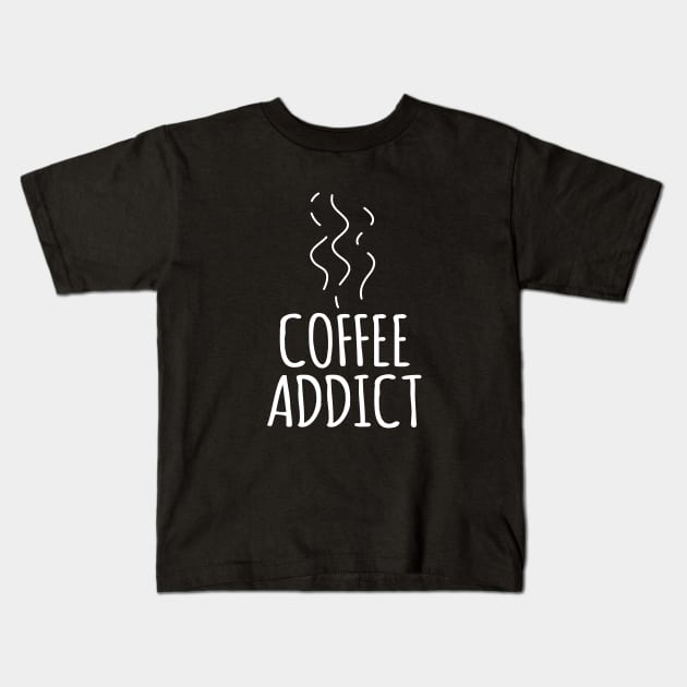 Coffee Addicts Kids T-Shirt by sewwani